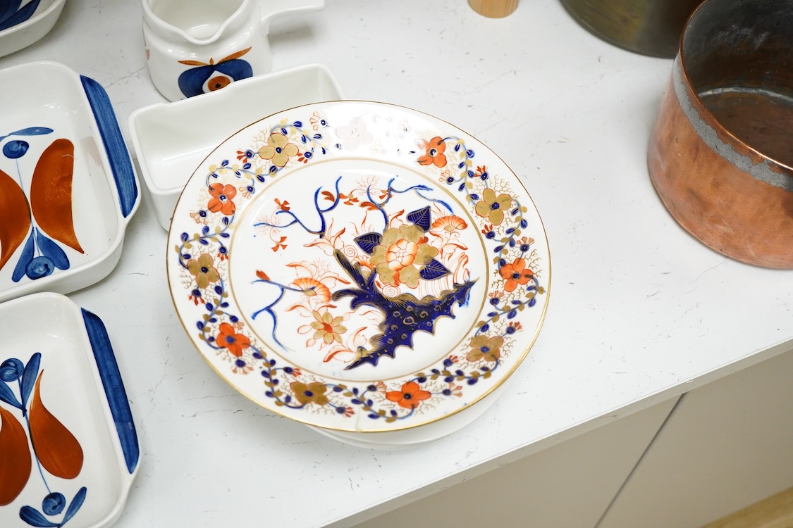A Rorstrand Polka pattern part dinner service, designed by Marianne Westman